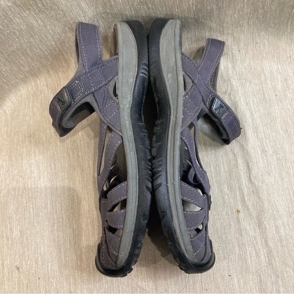 KEEN Sz 7.5 Rose Rubber Toe Cap Sole Multiple Straps Velcro Closure Sandals - Picture 6 of 9